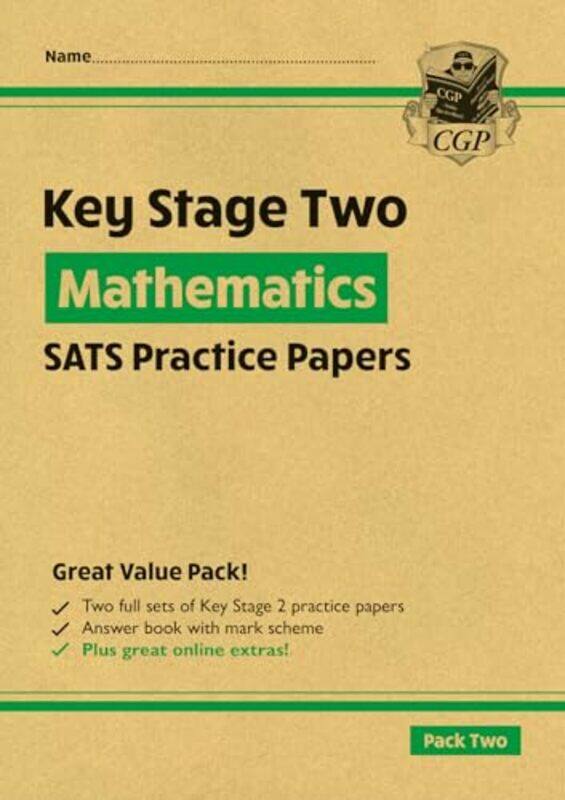 

New Ks2 Maths Sats Practice Papers Pack 2 For The 2022 Tests With Free Online Extras,Paperback By CGP Books
