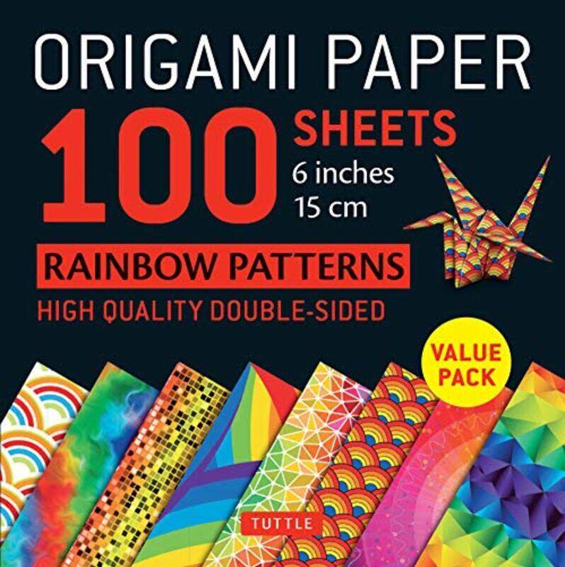 

Origami Paper 100 Sheets Rainbow Patterns 6 15 Cm Tuttle Origami Paper Doublesided Origami She By Tuttle Studio - Paperback