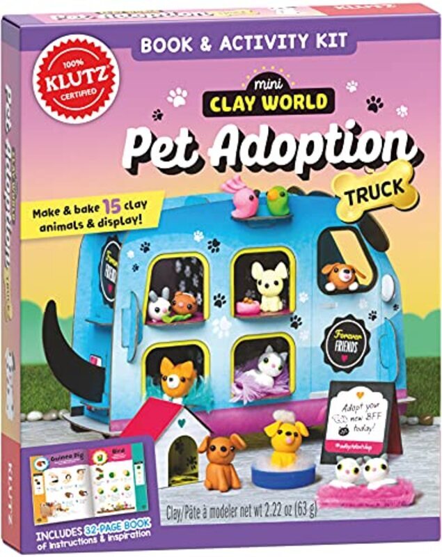 Mini Clay World Pet Adoption Truck,Paperback by Klutz