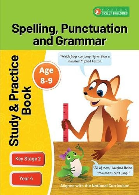 Ks2 Spelling, Grammar & Punctuation Study And Practice Book For Ages 89 Year 4 Perfect For Learni By Books, Foxton - Paperback