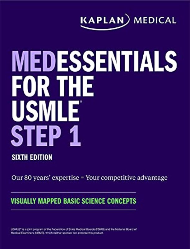 medEssentials for the USMLE Step 1: Visually mapped basic science concepts,Paperback,By:Kaplan Medical
