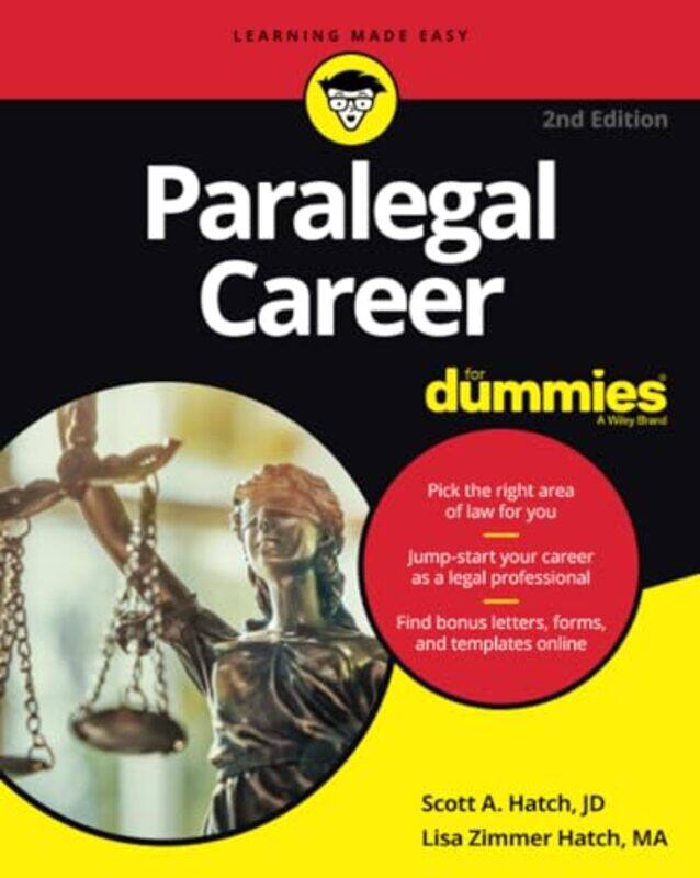 

Paralegal Career For Dummies by Andrew B Jones-Paperback