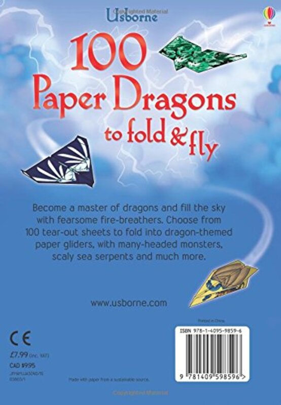 100 Paper Dragons to Fold and Fly, Paperback Book, By: Sam Baer