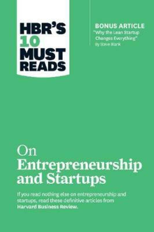 HBR's 10 Must Reads on Entrepreneurship and Startups (featuring Bonus Article "Why the Lean Startup.paperback,By :Blank, Steve