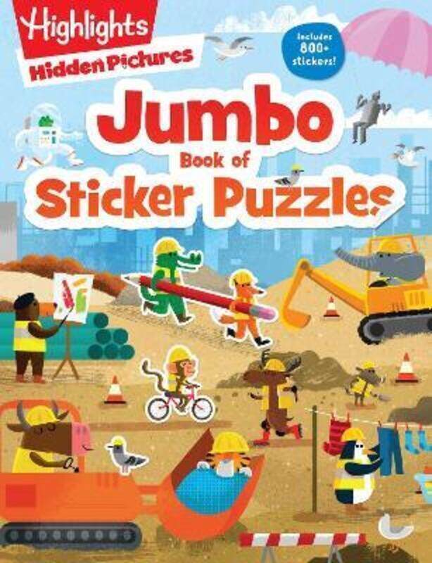 

Jumbo Book of Sticker Puzzles.paperback,By :Highlights