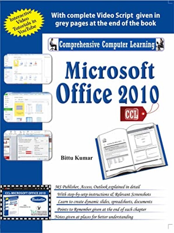 

Microsoft Office 2010: Enhanced Design In The 'Ribbon' Interface, Videos In Powerpoint, Improved Out By Kumar, Bittu Paperback