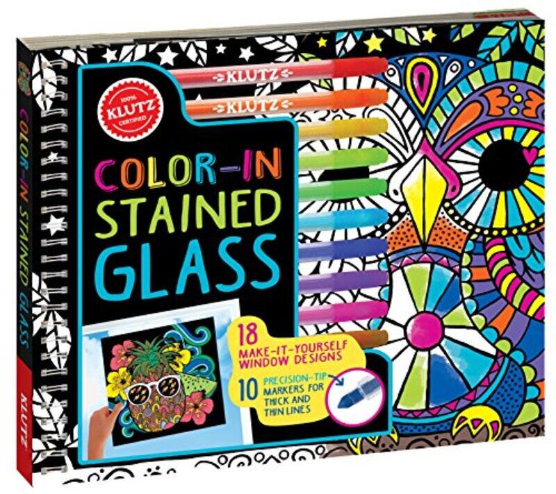 

Color-In Stained Glass: 18 Make-it-yourself Window Designs, Paperback Book, By: Klutz