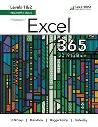 Benchmark Series Microsoft Excel 2019 Levels 1And2 by Nita RutkoskyAudrey RoggenkampIan Rutkowsky-Paperback