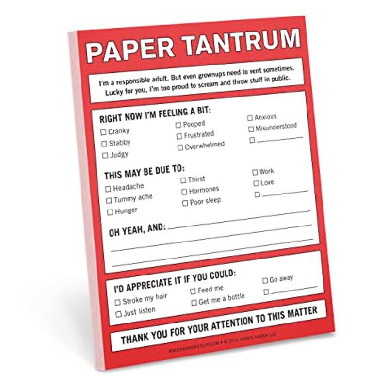 

Knock Knock Paper Tantrum Nifty Notes,Paperback,by:Knock Knock