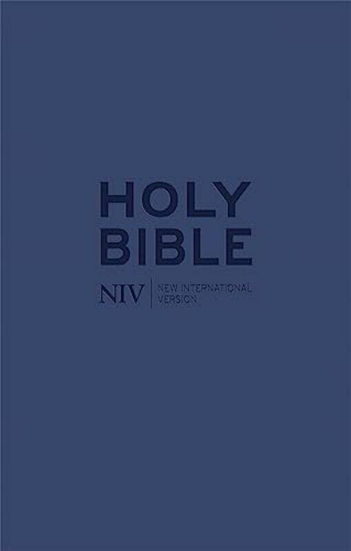 

NIV Tiny Navy Softtone Bible with Zip by New International Version-Paperback