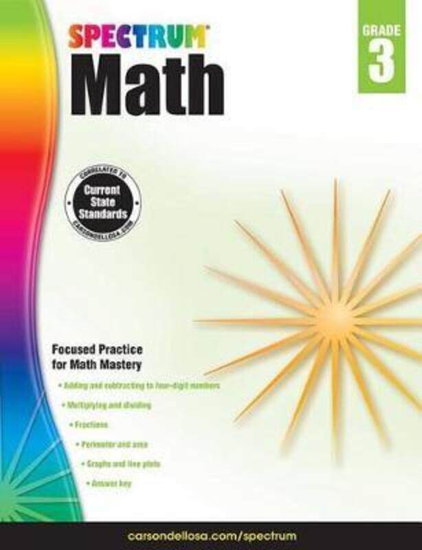 

Spectrum Math Workbook, Grade 3.paperback,By :Spectrum