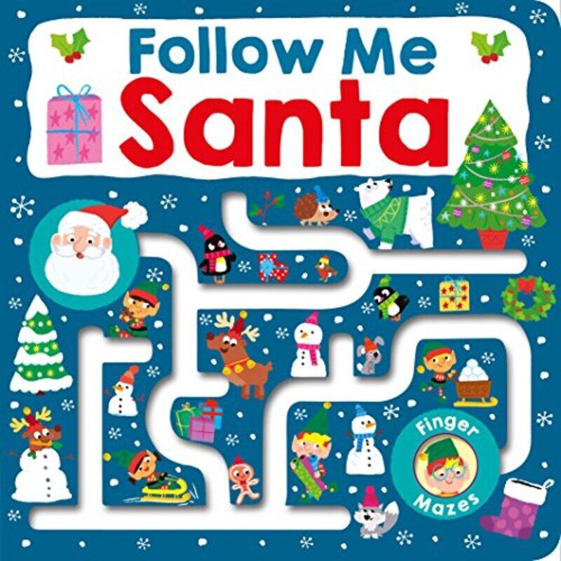 

Maze Bk Follow Me Santa By Priddy Roger - Hardcover