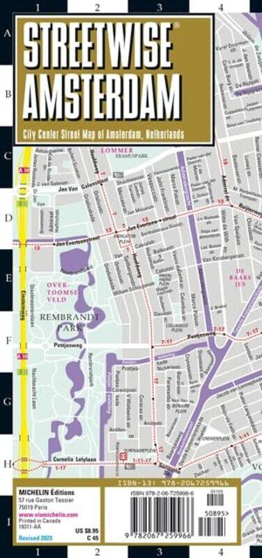 

Streetwise Amsterdam Map Laminated City By Michelin - Hardcover