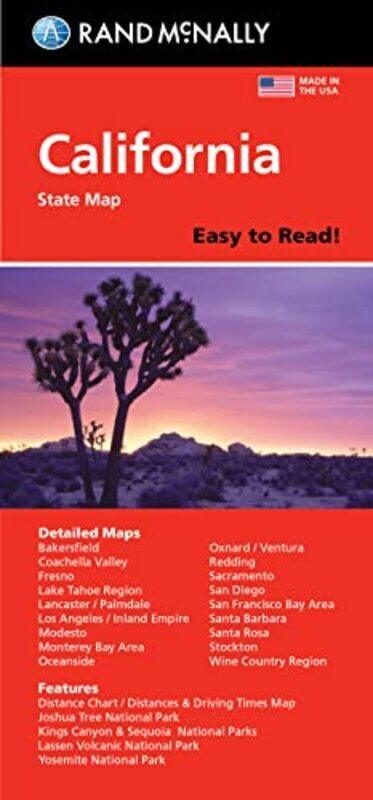 

Rand Mcnally Easy To Read California State Map by Rand McNally Paperback