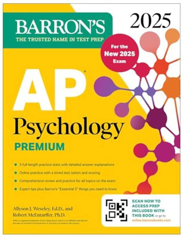 

Ap Psychology Premium 2025 6 Practice Tests Comprehensive Review Online Practice by Allyson J. Weseley - Paperback