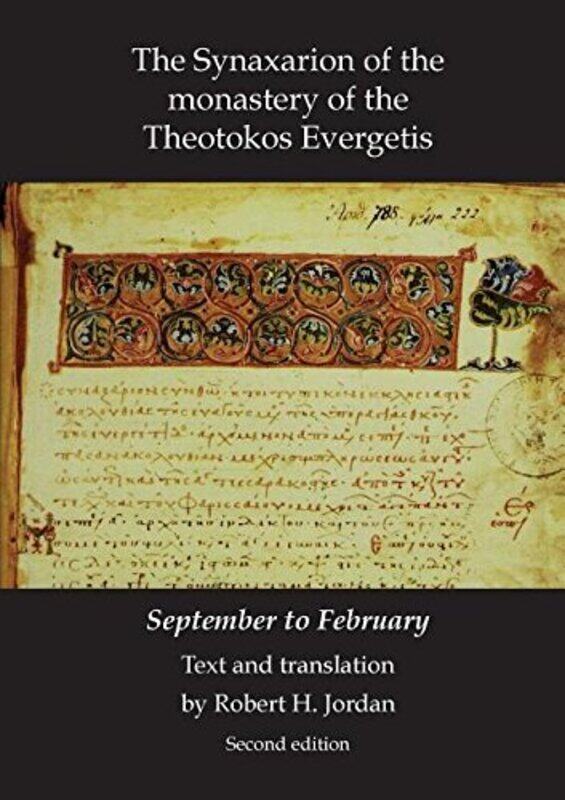 

Synaxarion of the Monastery of Theotokos Evergetis by Times Atlases-Paperback