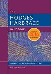 Hodges Harbrace Handbook 2016 MLA Update by David BachJohn David Mann-Hardcover