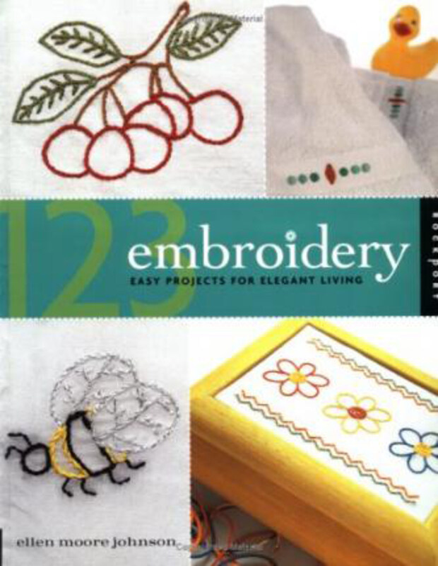 

1-2-3 Embroidery: Easy Projects for Elegant Living, Paperback Book, By: Ellen Moore Johnson