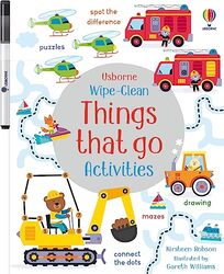 Wipeclean Things That Go Activities by Usborne Paperback