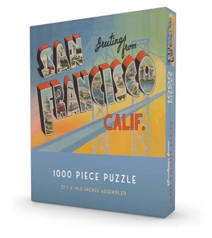 

Greetings From San Fran Puzzle 1000Pc By Gibbs Smith Gift - Hardcover