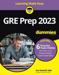 GRE Prep 2023 For Dummies with Online Practice 11th Edition , Paperback by R Woldoff