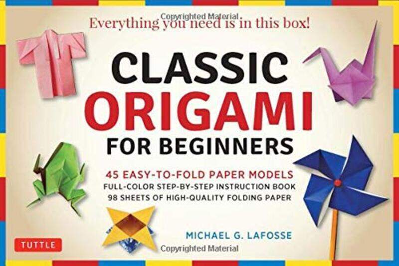 

Classic Origami for Beginners Kit: 45 Easy-to-Fold Paper Models: Full-color Instruction Book; 98 She