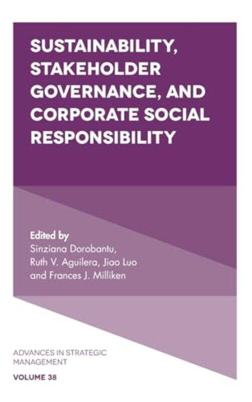 

Sustainability Stakeholder Governance And Corporate Social Responsibility By Sinziana Leonard N....Hardcover