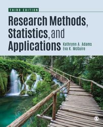 Research Methods, Statistics, and Applications , Paperback by Adams, Kathrynn A. - McGuire (aka: Lawrence), Eva Kung