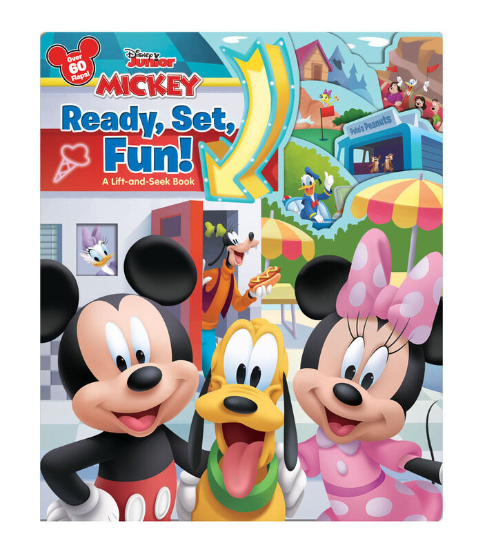 

Mickey Ready, Set, Fun!: A Lift-And-Seek Book, Board Book, By: Disney Book Group