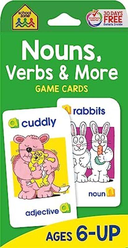 

Nouns Verbs & More Game Cards By School Zone Publishing Paperback
