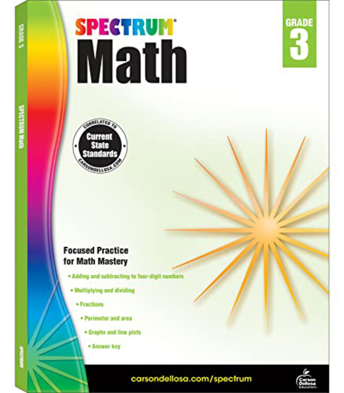 

Math Workbook, Grade 3 New, Paperback Books, By: Spectrum