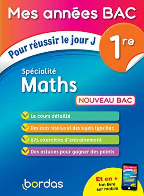 

MES ANNEES BAC POUR REUSSIR LE JOUR J SPECIALITE MATHS 1RE,Paperback,By:AOUSTIN/BELOIN