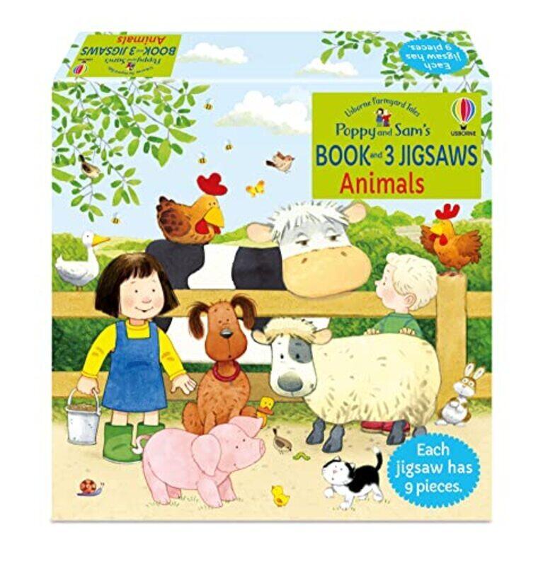 

Poppy And Sam S Book And 3 Jigsaws Animals By Heather Amery Paperback