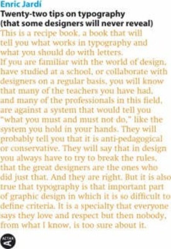 

Twenty-Two Tips on Typography,Paperback,ByEnric Jard-