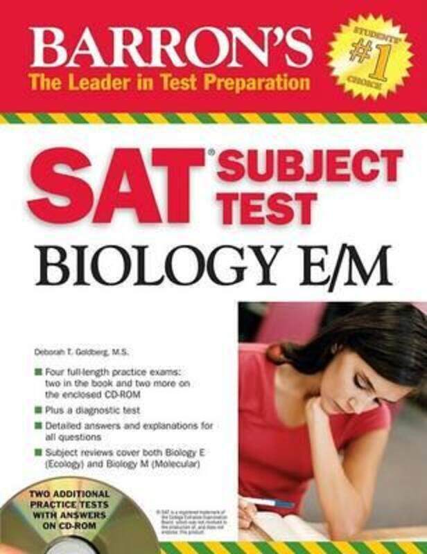 

Barron's SAT Subject Test Biology E/M 2008 With CD-ROM.paperback,By :Deborah T. Goldberg M.S.