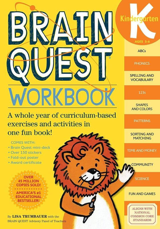 

Brain Quest Workbook: Kindergarten (Brain Quest), Paperback Book, By: Lisa Trumbauer