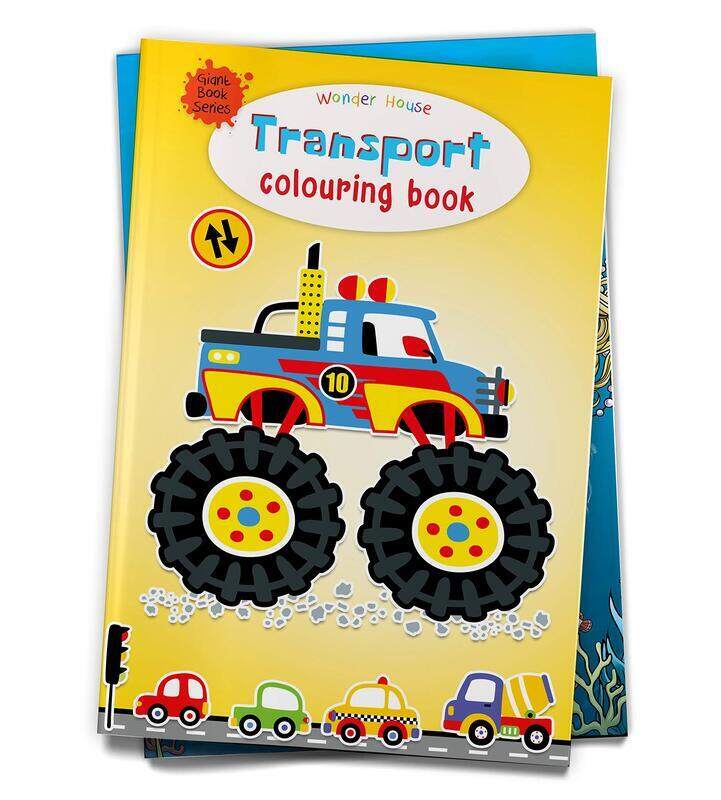 

Transport Colouring Book (Giant Book Series): Jumbo Sized, Paperback Book, By: Wonder House Books