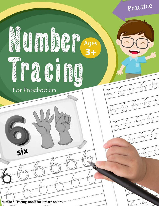 

Number Tracing Book for Preschoolers: Number Tracing Books for Kids Ages 3-5, Number Tracing Workbook, Paperback Book, By: Handwriting Workbook