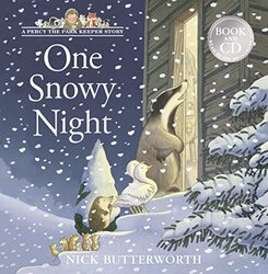 One Snowy Night Book & CD A Percy the Park Keeper Story by Butterworth, Nick - Broadbent, Jim Paperback