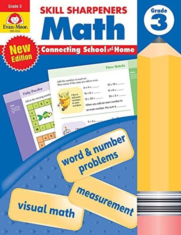 

Skill Sharpeners: Math, Grade 3 Workbook , Paperback by Evan-Moor Corporation