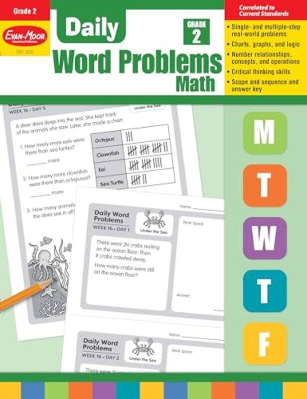 

Daily Word Problems Gr2 By Gr2 - Paperback