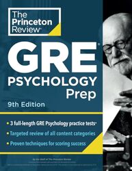 Princeton Review GRE Psychology Prep, 9th Edition: 3 Practice Tests + Review & Techniques + Content Paperback by Princeton Review