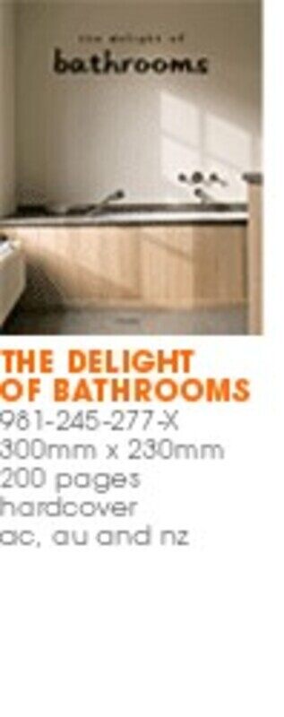 

The Delight of Bathrooms, Hardcover Book, By: Beta Plus