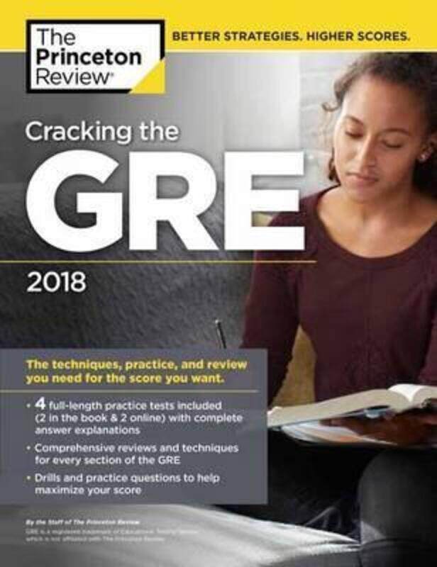 

Cracking the GRE with 4 Practice Tests, 2018 Edition: The Strategies, Practice, and Review You Need.paperback,By :Princeton Review