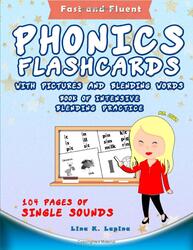 Phonics Flashcards with Pictures and Blending Words, Paperback Book, By: Lina K Lapina