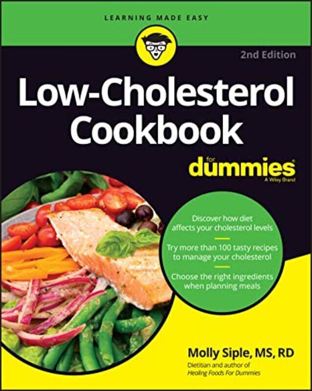 

Low-Cholesterol Cookbook For Dummies, 2nd Edition,Paperback by Siple, M