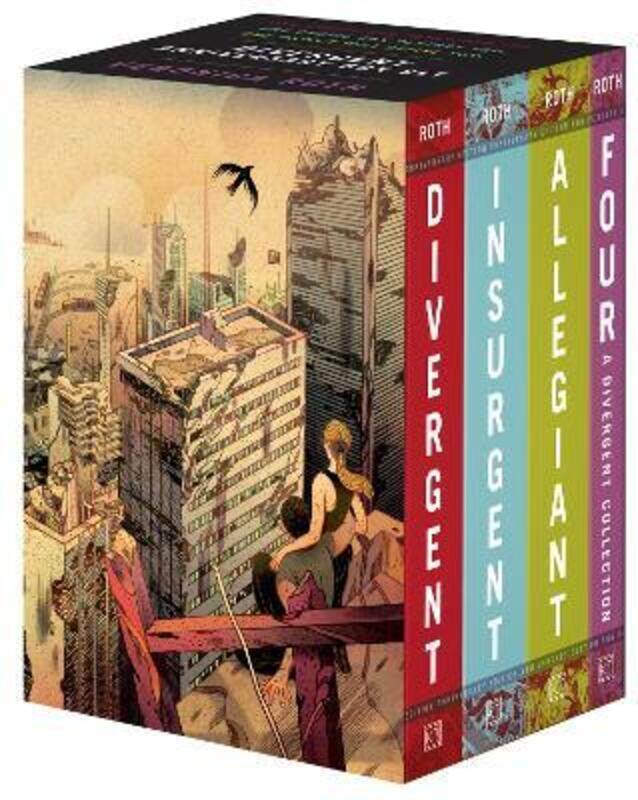 

Divergent Anniversary 4-Book Box Set: Divergent, Insurgent, Allegiant, Four, Paperback Book, By: Veronica Roth