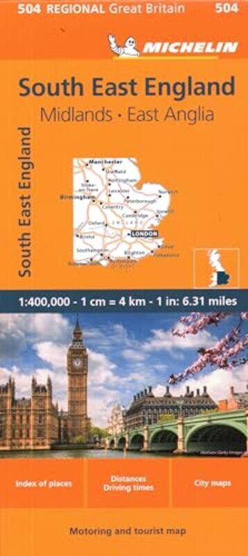 

South East England - Michelin Regional Map 504 by Michelin -Other Book Format