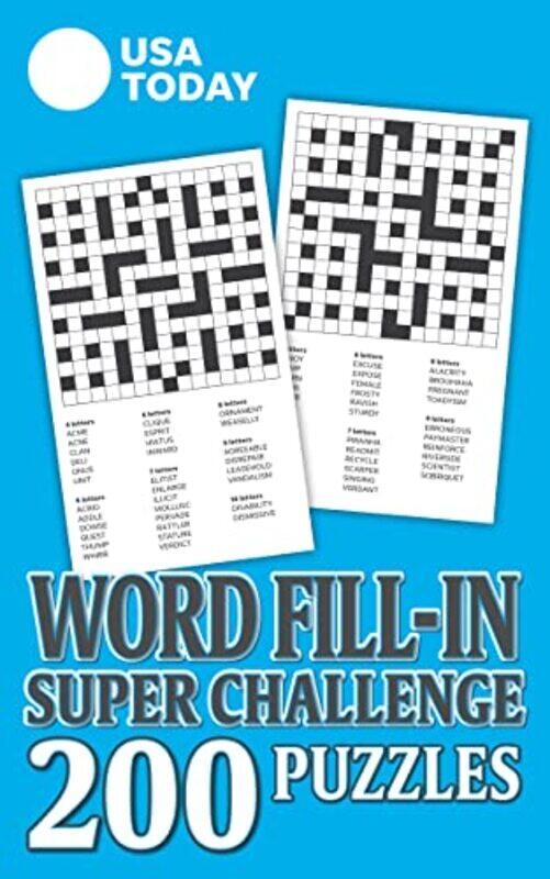 

Usa Today Word Fill In Puzzles Super Cha By Usa Today - Paperback