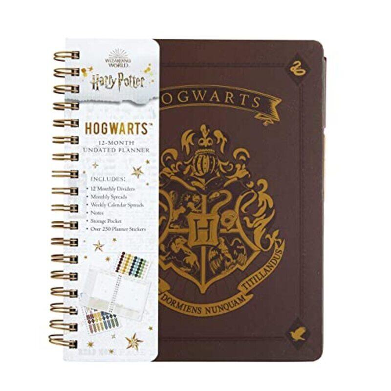 

Harry Potter/Harry Potter Hogwarts 12Month Undated Planner By INSIGHTS Hardcover